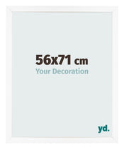 Bilderrahmen 56x71 cm Weiss Matt MDF Bologna Vorne Messe | Yourdecoration.at