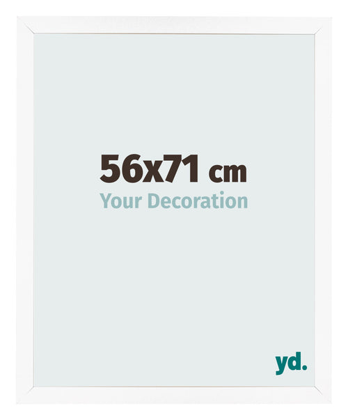Bilderrahmen 56x71 cm Weiss Matt MDF Bologna Vorne Messe | Yourdecoration.at