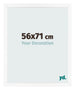 Bilderrahmen 56x71 cm Weiss Matt MDF Bologna Vorne Messe | Yourdecoration.at