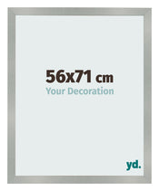 Bilderrahmen 56x71cm Aluminium Gebürstet MDF Bologna Vorne Messe | Yourdecoration.at