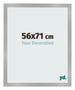Bilderrahmen 56x71cm Aluminium Gebürstet MDF Bologna Vorne Messe | Yourdecoration.at
