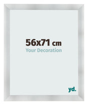 Bilderrahmen 56x71cm Aluminium Gebürstet MDF Pisa Vorne Messe | Yourdecoration.at