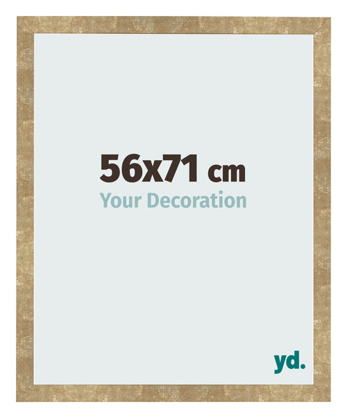 Bilderrahmen 56x71cm Gold Antik MDF Bologna Vorne Messe | Yourdecoration.at
