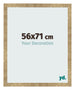 Bilderrahmen 56x71cm Gold Antik MDF Bologna Vorne Messe | Yourdecoration.at