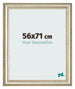 Bilderrahmen 56x71cm Metallglanz MDF Lazio Vorne Messe | Yourdecoration.at