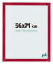 Bilderrahmen 56x71cm Rot MDF Bologna Vorne Messe | Yourdecoration.at