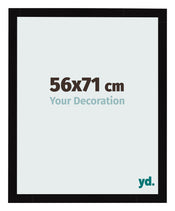 Bilderrahmen 56x71cm Schwarz Hochglanz MDF Bologna Vorne Messe | Yourdecoration.at