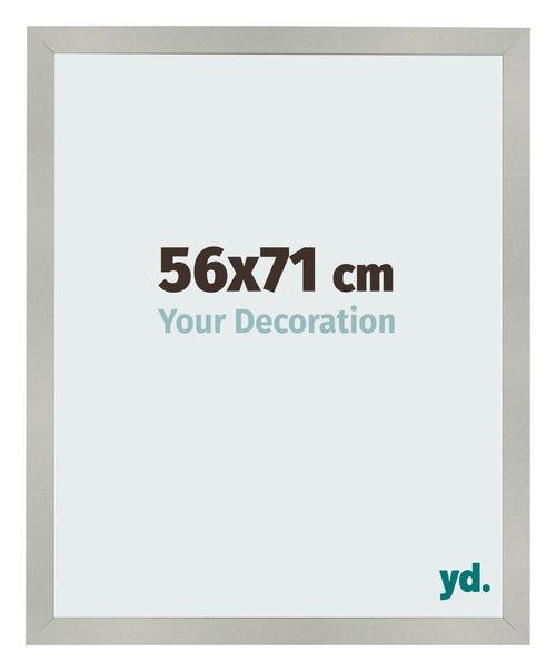 Bilderrahmen 56x71cm Silber Matt MDF Bologna Vorne Messe | Yourdecoration.at