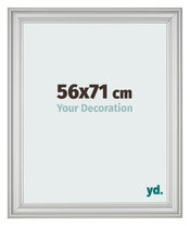 Bilderrahmen 56x71cm Silber Matt MDF Lazio Vorne Messe | Yourdecoration.at
