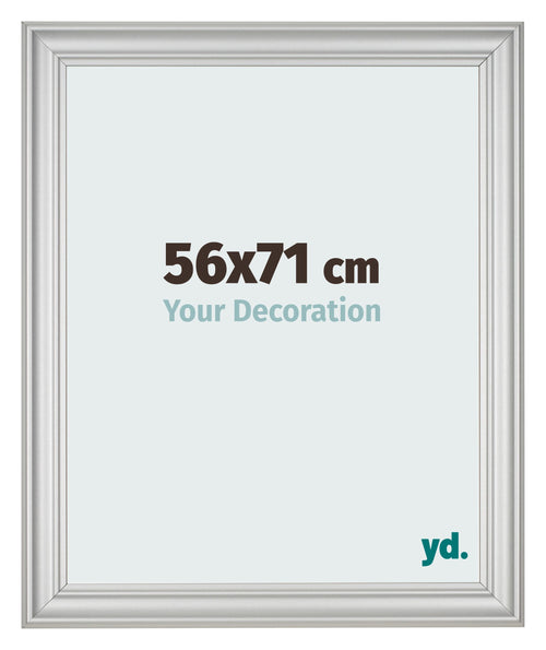 Bilderrahmen 56x71cm Silber Matt MDF Lazio Vorne Messe | Yourdecoration.at