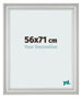 Bilderrahmen 56x71cm Silber Matt MDF Lazio Vorne Messe | Yourdecoration.at