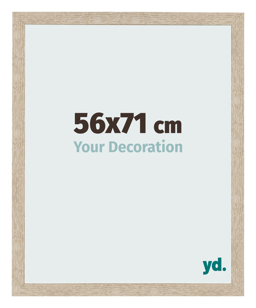 Bilderrahmen 56x71cm Sonoma Eiche MDF Bologna Vorne Messe | Yourdecoration.at