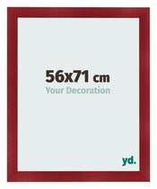 Bilderrahmen 56x71cm Weinrot Gewischt MDF Pisa Vorne Messe | Yourdecoration.at