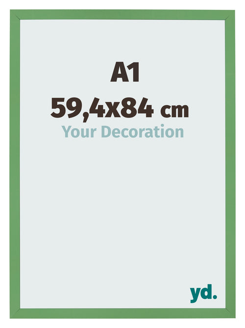 Bilderrahmen 59 4x84 cm A1 Grun MDF Bologna Vorne Messe | Yourdecoration.at