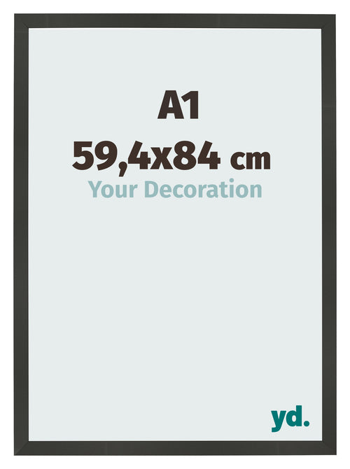 Bilderrahmen 59 4x84cm A1 Antrazit MDF Bologna Vorne Messe | Yourdecoration.at