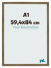 Bilderrahmen 59 4x84cm A1 Bronze Dekor MDF Bologna Vorne Messe | Yourdecoration.at
