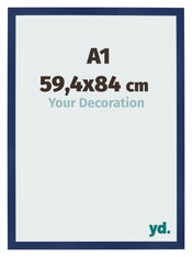 Bilderrahmen 59 4x84cm A1 Dunkelblau Gewischt MDF Bologna Vorne Messe | Yourdecoration.at