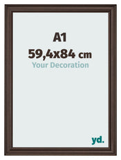 Bilderrahmen 59 4x84cm A1 Eiche Dunkel MDF Lazio Vorne Messe | Yourdecoration.at