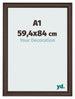 Bilderrahmen 59 4x84cm A1 Eiche Dunkel MDF Lazio Vorne Messe | Yourdecoration.at