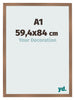 Bilderrahmen 59 4x84cm A1 Kupfer Dekor MDF Bologna Vorne Messe | Yourdecoration.at