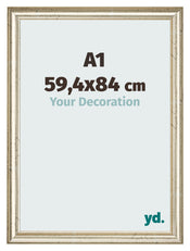 Bilderrahmen 59 4x84cm A1 Metallglanz MDF Lazio Vorne Messe | Yourdecoration.at