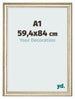 Bilderrahmen 59 4x84cm A1 Metallglanz MDF Lazio Vorne Messe | Yourdecoration.at