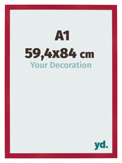 Bilderrahmen 59 4x84cm A1 Rot MDF Bologna Vorne Messe | Yourdecoration.at