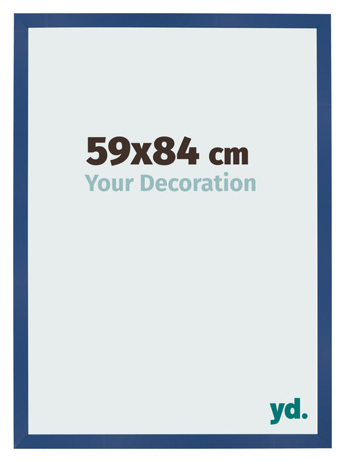 Bilderrahmen 59x84 cm Dunkelblau MDF Bologna Vorne Messe | Yourdecoration.at