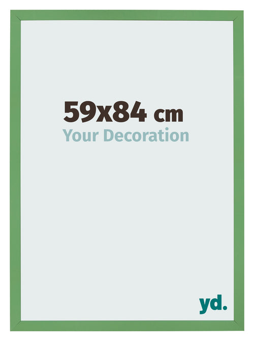 Bilderrahmen 59x84 cm Grun MDF Bologna Vorne Messe | Yourdecoration.at