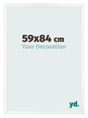 Bilderrahmen 59x84 cm Weiss Hochglanz MDF Bologna Vorne Messe | Yourdecoration.at