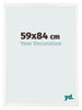 Bilderrahmen 59x84 cm Weiss Hochglanz MDF Bologna Vorne Messe | Yourdecoration.at