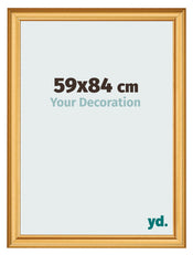 Bilderrahmen 59x84cm Gold Matt MDF Lazio Vorne Messe | Yourdecoration.at