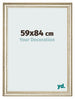 Bilderrahmen 59x84cm Metallglanz MDF Lazio Vorne Messe | Yourdecoration.at