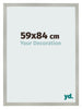 Bilderrahmen 59x84cm Silber Matt MDF Bologna Vorne Messe | Yourdecoration.at