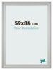 Bilderrahmen 59x84cm Silber Matt MDF Lazio Vorne Messe | Yourdecoration.at