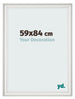 Bilderrahmen 59x84cm Weiss Gewischt MDF Lazio Vorne Messe | Yourdecoration.at