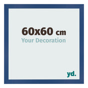 Bilderrahmen 60x60 cm Dunkelblau MDF Bologna Vorne Messe | Yourdecoration.at
