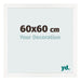 Bilderrahmen 60x60 cm Weiss Hochglanz MDF Bologna Vorne Messe | Yourdecoration.at