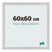 Bilderrahmen 60x60cm Edelstahl MDF Bologna Vorne Messe | Yourdecoration.at
