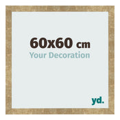 Bilderrahmen 60x60cm Gold Antik MDF Bologna Vorne Messe | Yourdecoration.at