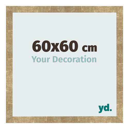 Bilderrahmen 60x60cm Gold Antik MDF Bologna Vorne Messe | Yourdecoration.at