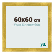 Bilderrahmen 60x60cm Gold Vintage MDF Pisa Vorne Messe | Yourdecoration.at