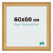 Bilderrahmen 60x60cm Kiefer Gemasert MDF Lazio Vorne Messe | Yourdecoration.at