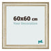 Bilderrahmen 60x60cm Metallglanz MDF Lazio Vorne Messe | Yourdecoration.at