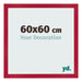 Bilderrahmen 60x60cm Rot MDF Bologna Vorne Messe | Yourdecoration.at