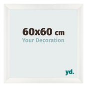 Bilderrahmen 60x60cm Weiß Vintage MDF Pisa Vorne Messe | Yourdecoration.at