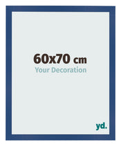 Bilderrahmen 60x70 cm Dunkelblau MDF Bologna Vorne Messe | Yourdecoration.at