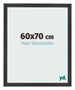 Bilderrahmen 60x70 cm Schwarz Matt MDF Bologna Vorne Messe | Yourdecoration.at