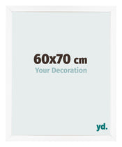 Bilderrahmen 60x70 cm Weiss Matt MDF Bologna Vorne Messe | Yourdecoration.at