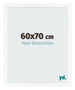 Bilderrahmen 60x70 cm Weiss Matt MDF Bologna Vorne Messe | Yourdecoration.at